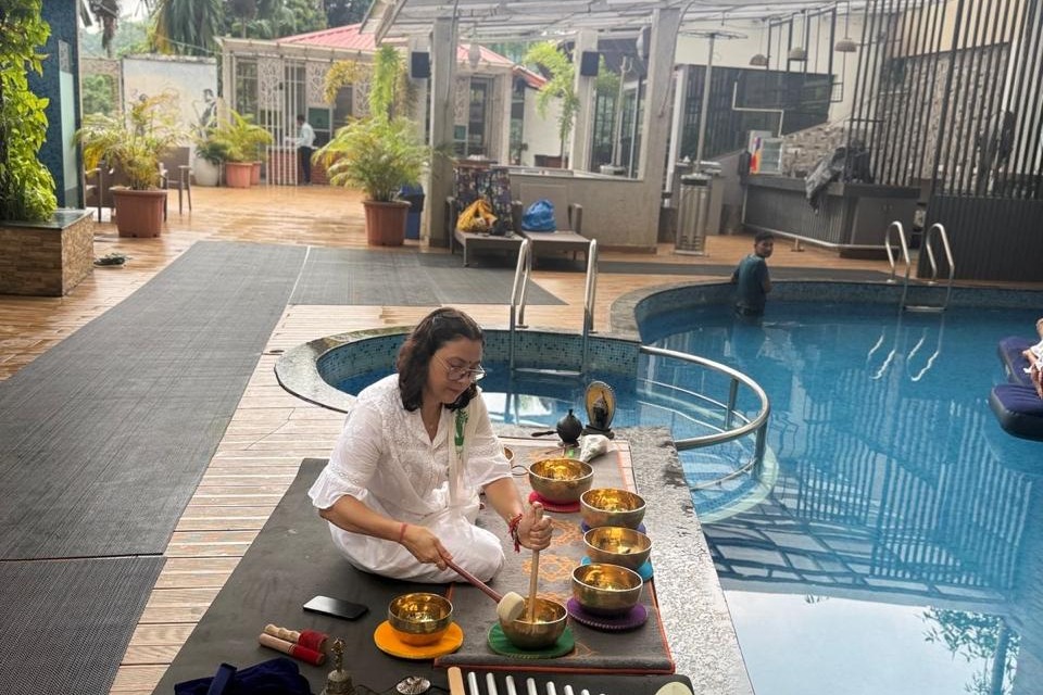 Aqua Healing water and sound experience at Aarian Woods Resort